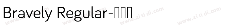 Bravely Regular字体转换